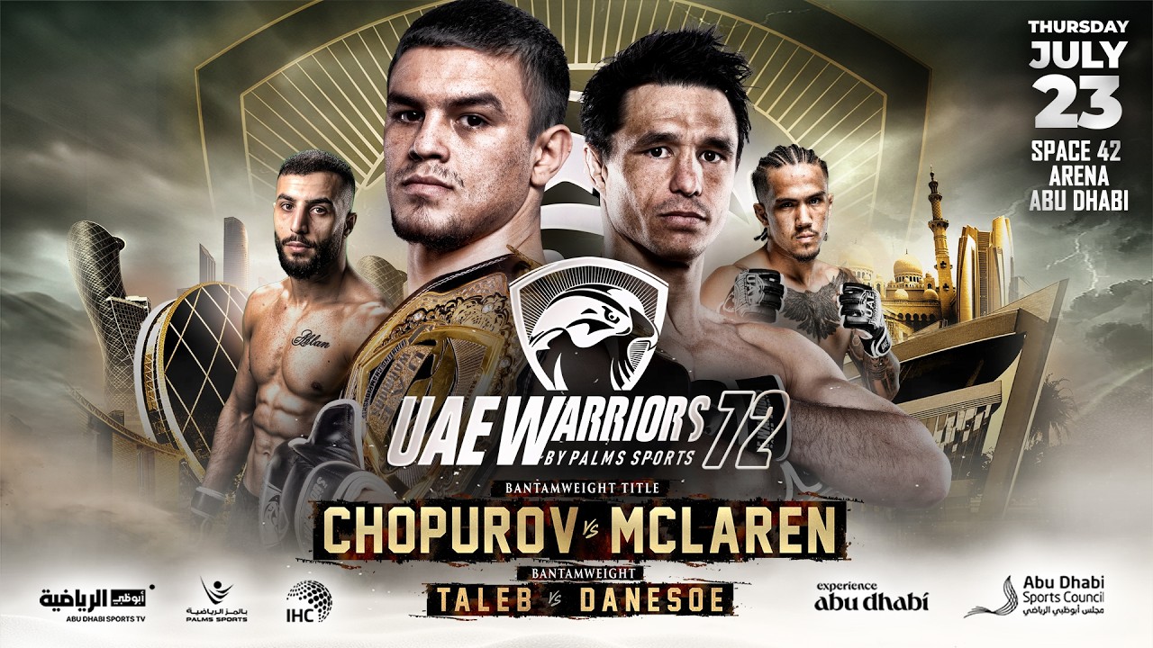 UAE Warriors 72 Chopurov vs McLaren poster