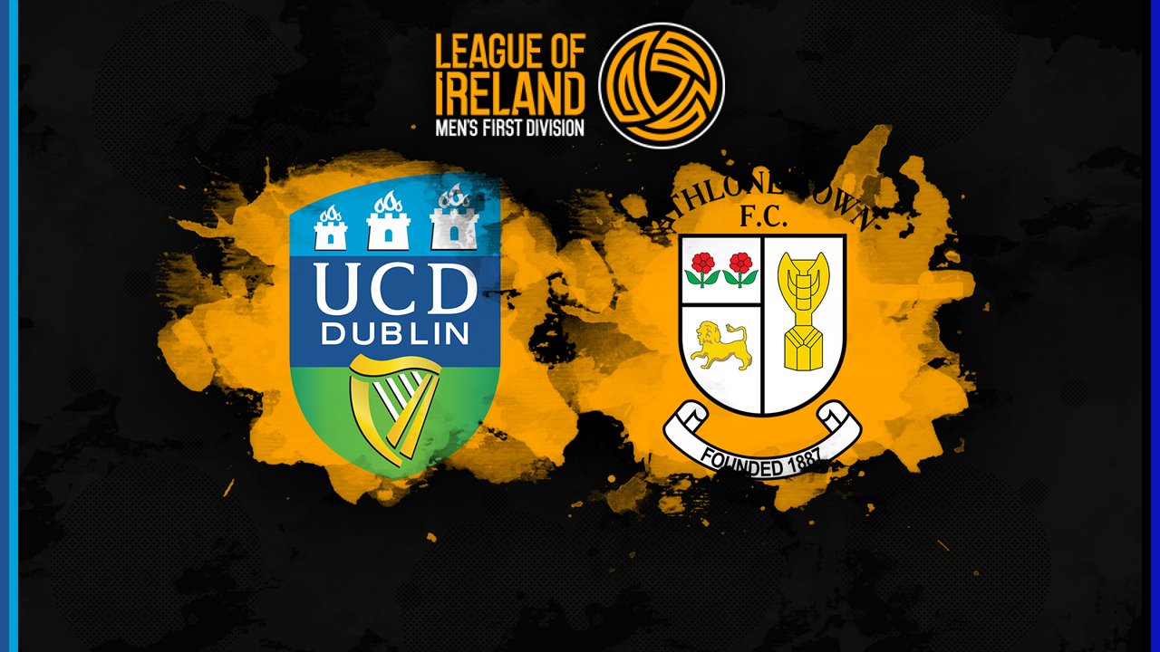 UCD vs Athlone Town poster