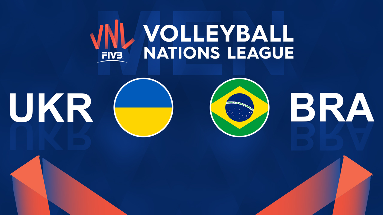Ukraine Volleyball vs Brazil Volleyball poster