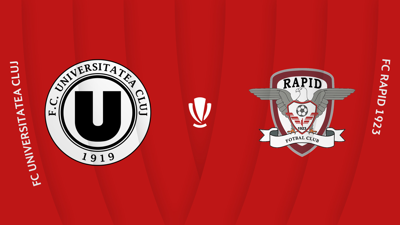 Universitatea Cluj vs Rapid București poster
