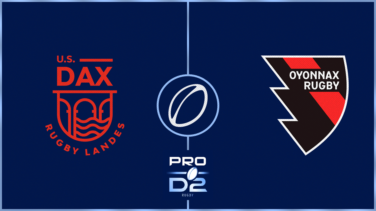 US Dax vs Oyonnax Rugby poster