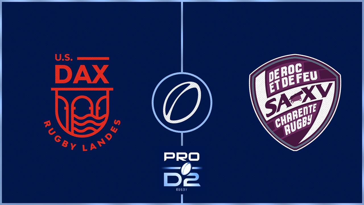 US Dax vs Soyaux Angoulême XV Charente poster