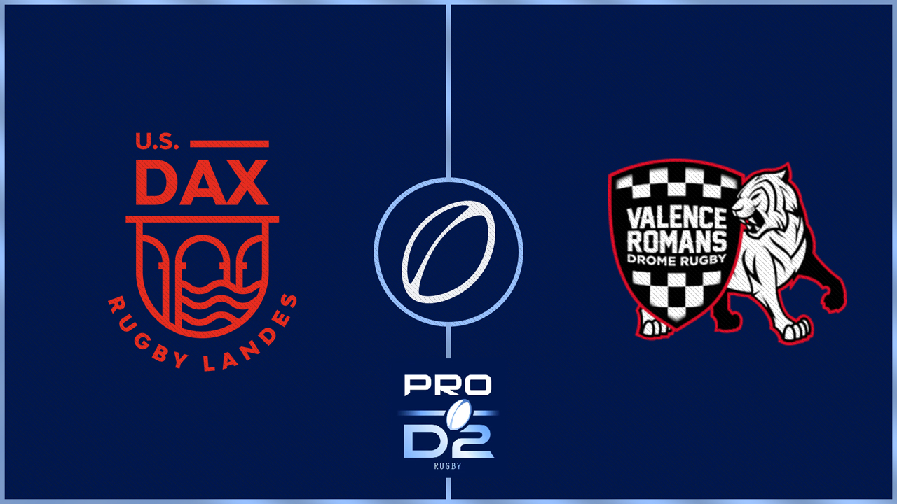 US Dax vs Valence Romans Drôme Rugby poster