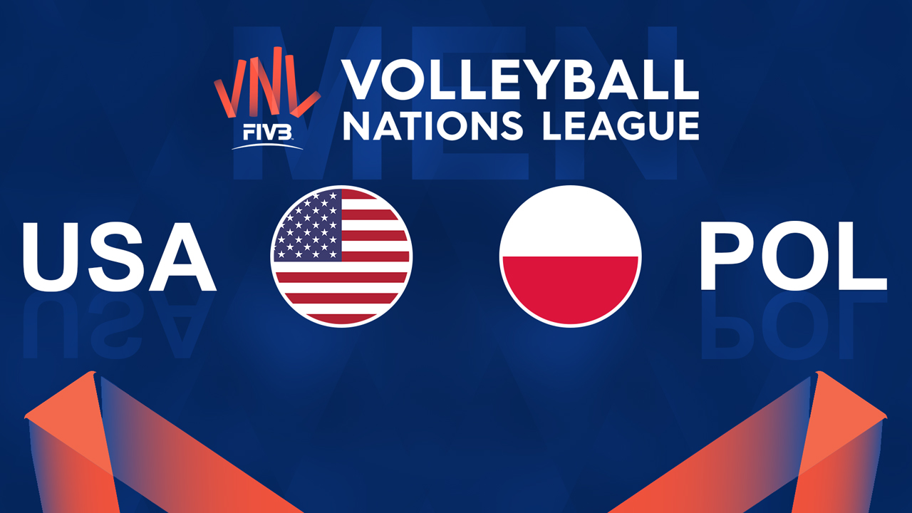 USA Volleyball vs Poland Volleyball poster