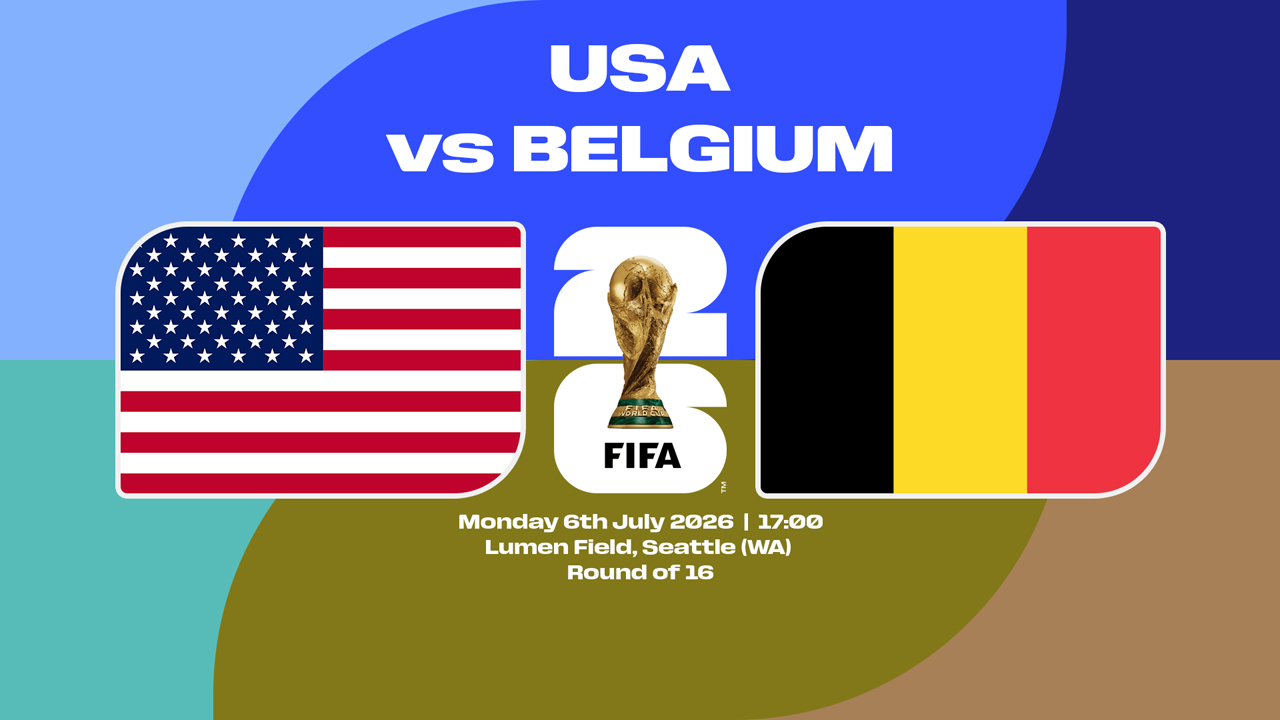 USA vs Belgium poster