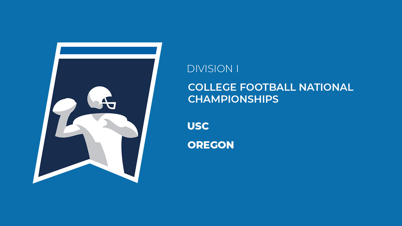 USC vs Oregon poster