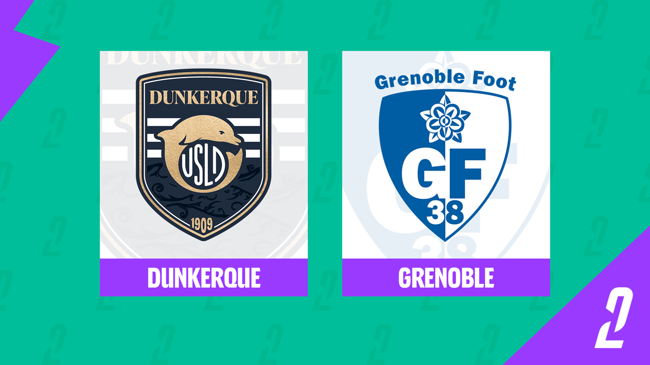USL Dunkerque vs Grenoble poster