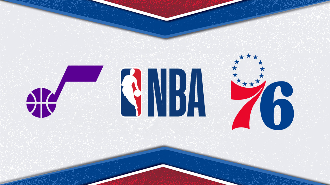 Utah Jazz vs Philadelphia 76ers poster