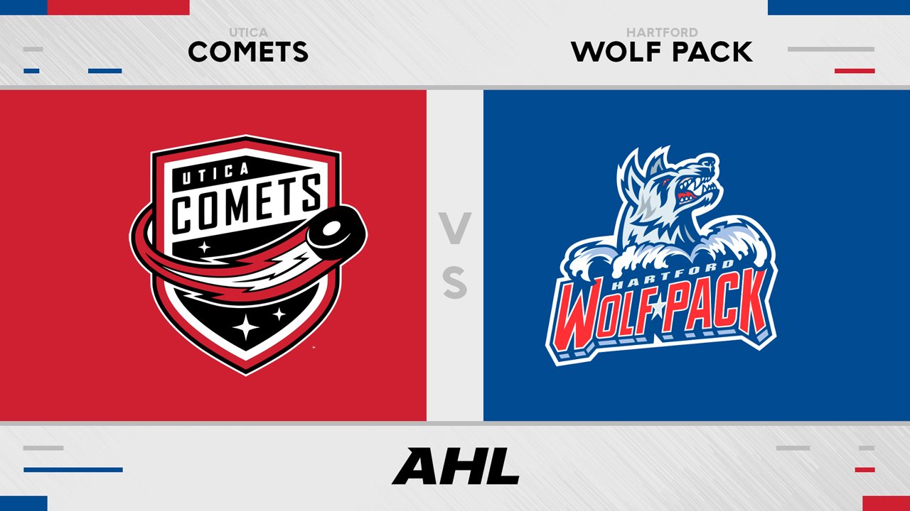Utica Comets vs Hartford Wolf Pack poster