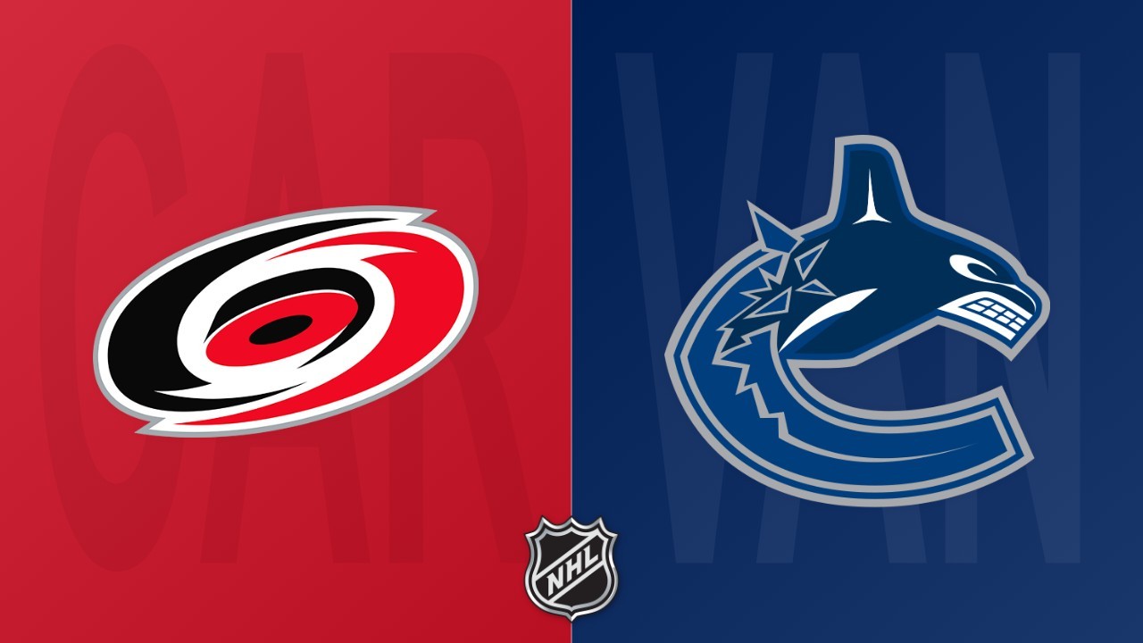 Vancouver Canucks vs Carolina Hurricanes poster