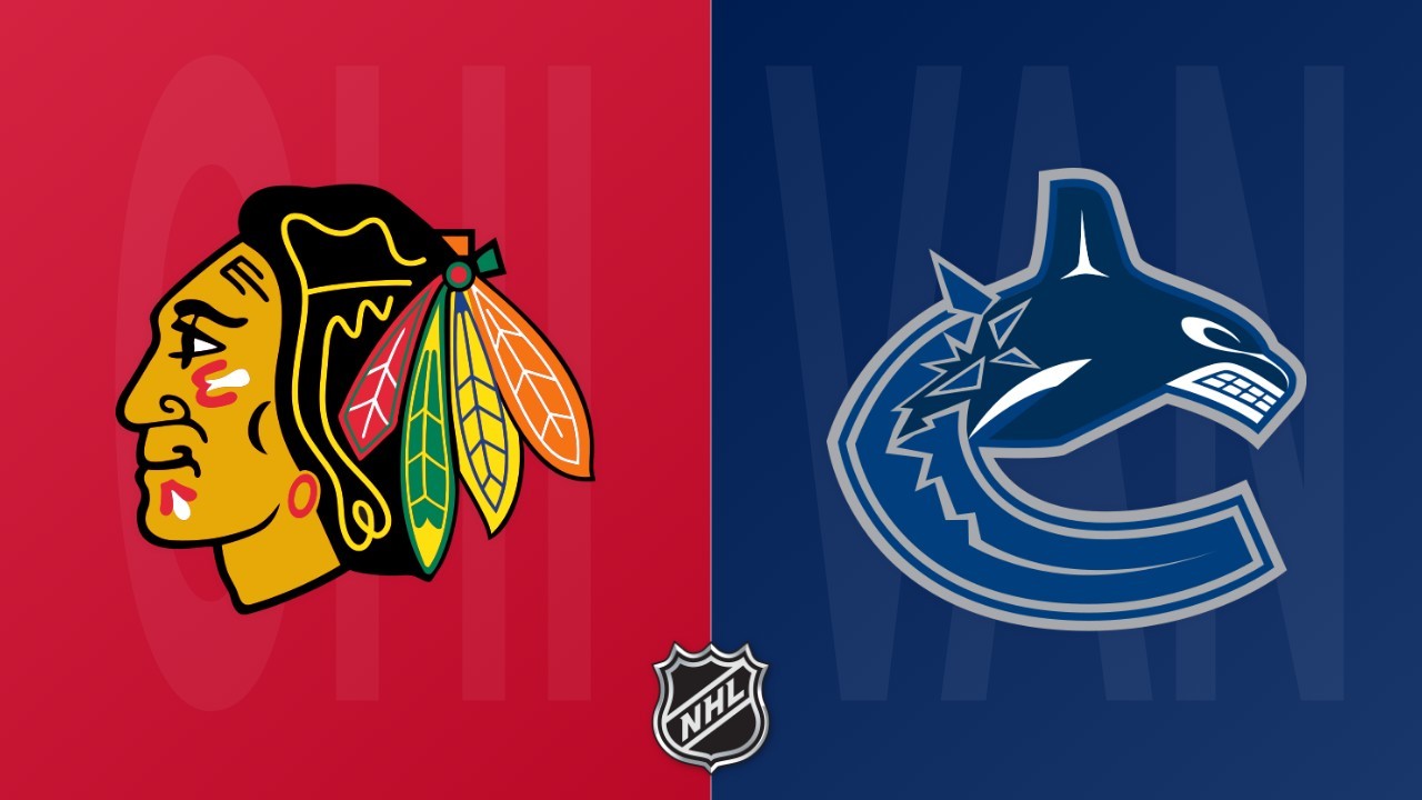 Vancouver Canucks vs Chicago Blackhawks poster