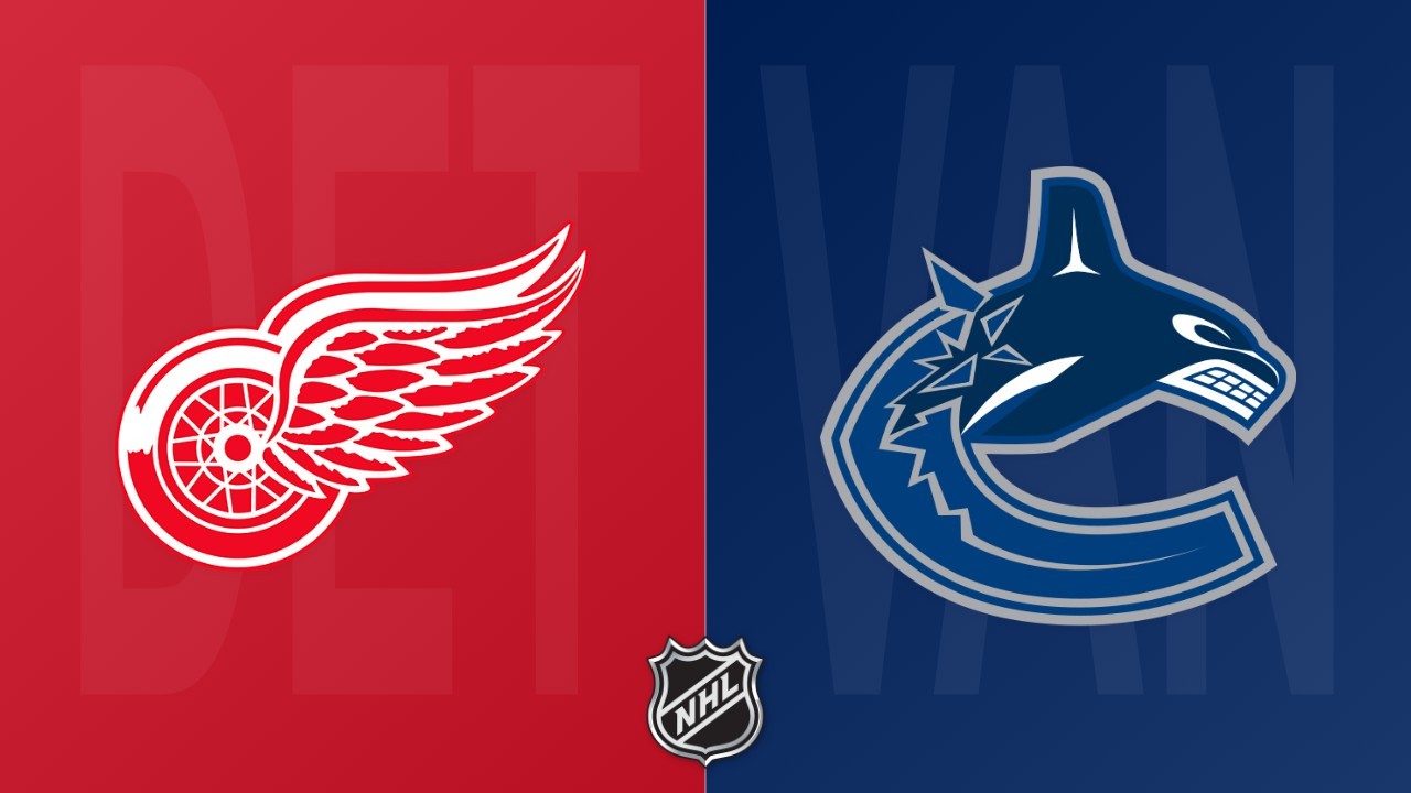 Vancouver Canucks vs Detroit Red Wings poster