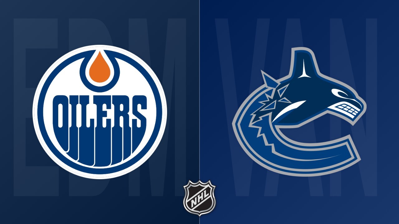 Vancouver Canucks vs Edmonton Oilers poster