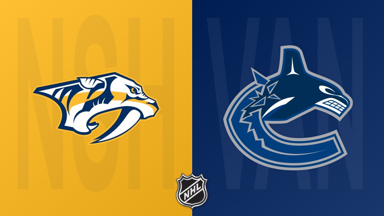 Vancouver Canucks vs Nashville Predators poster