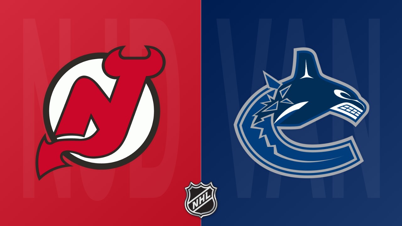 Vancouver Canucks vs New Jersey Devils poster