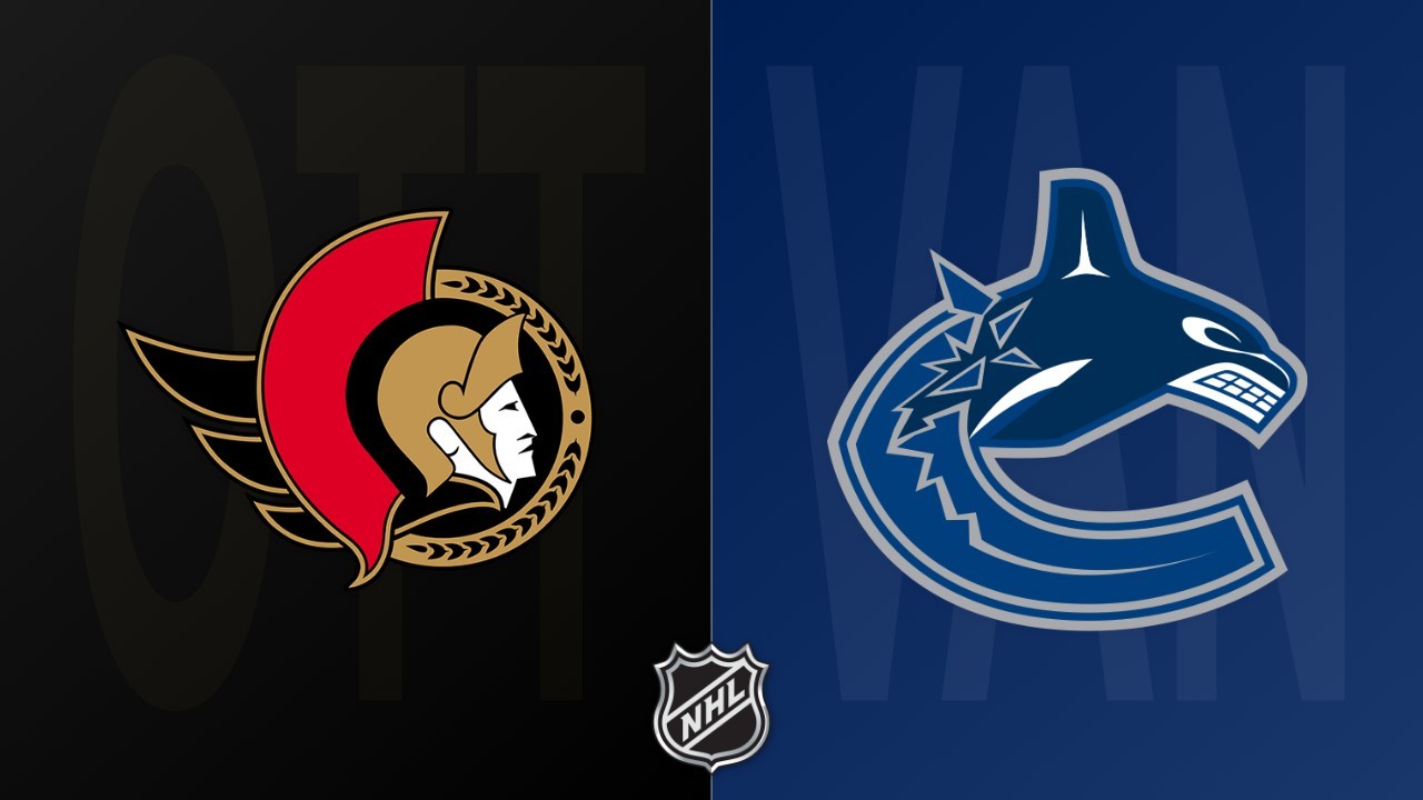 Vancouver Canucks vs Ottawa Senators poster