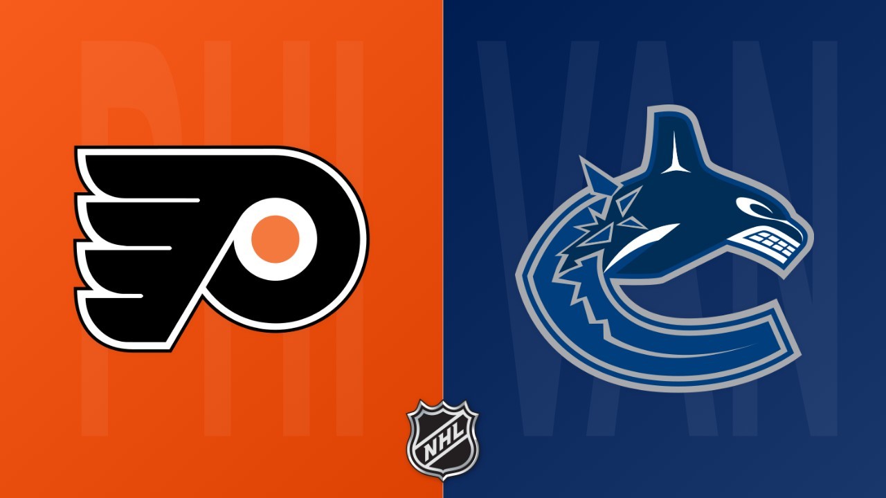 Vancouver Canucks vs Philadelphia Flyers poster