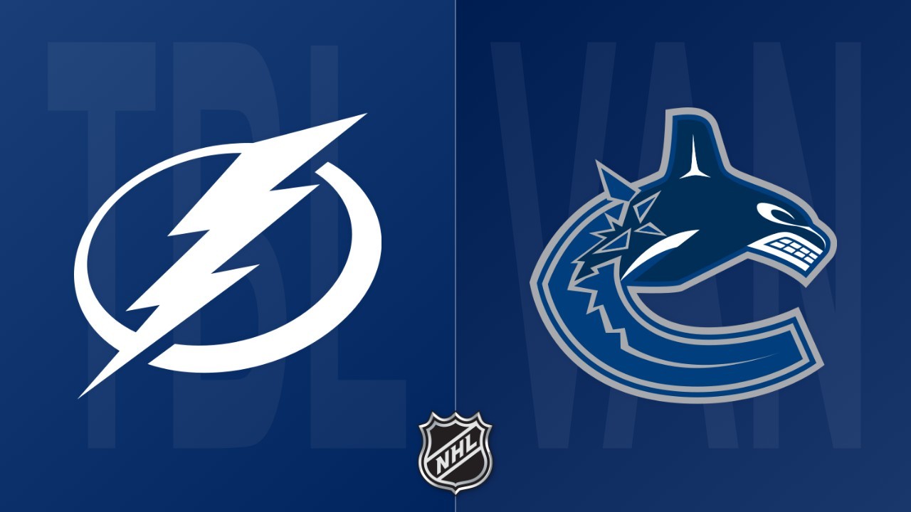 Vancouver Canucks vs Tampa Bay Lightning poster