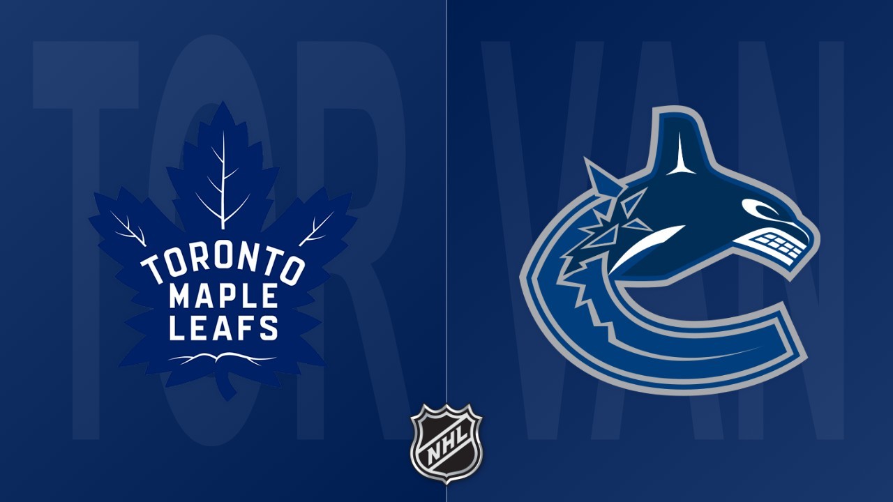 Vancouver Canucks vs Toronto Maple Leafs poster