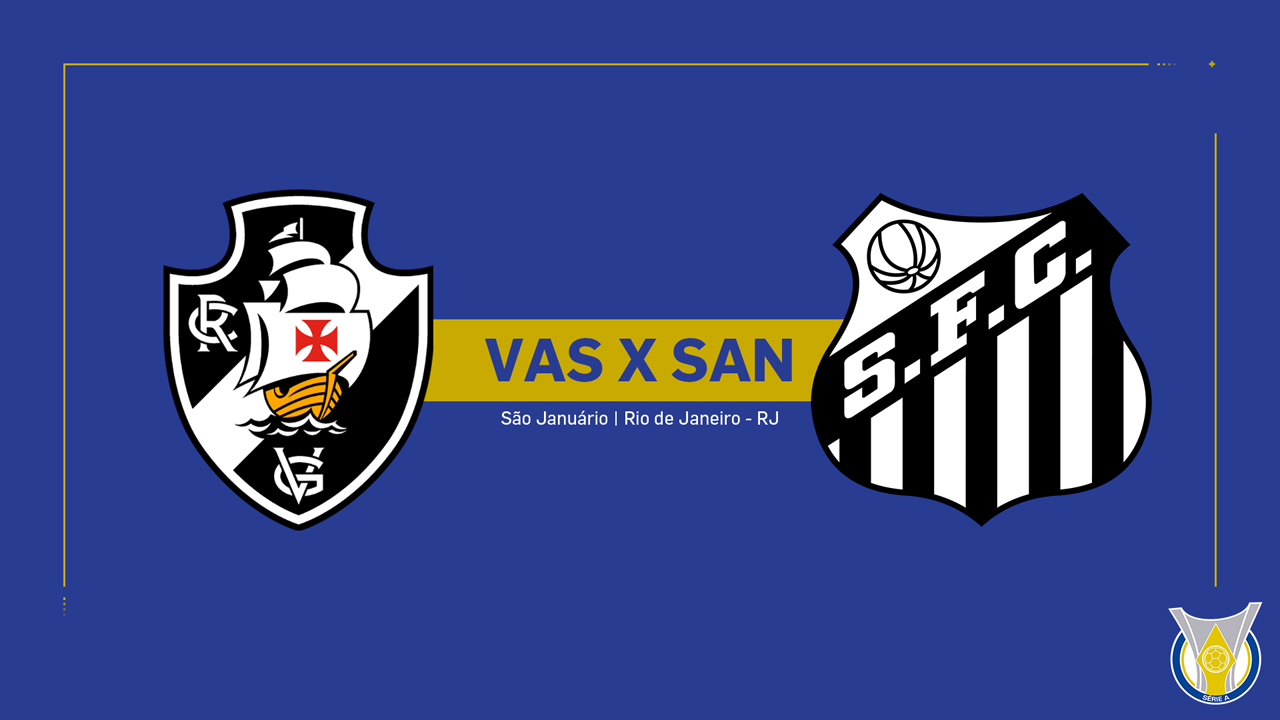 Vasco da Gama vs Santos poster