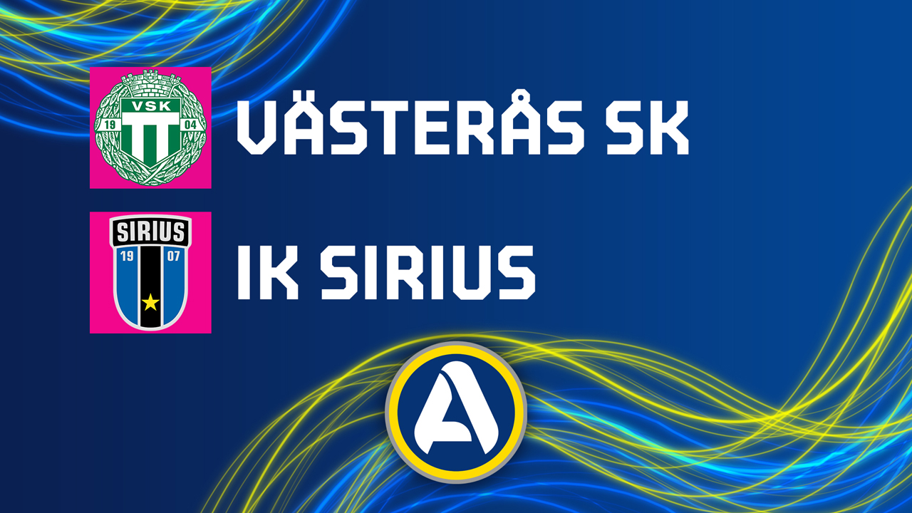 Västerås vs Sirius poster