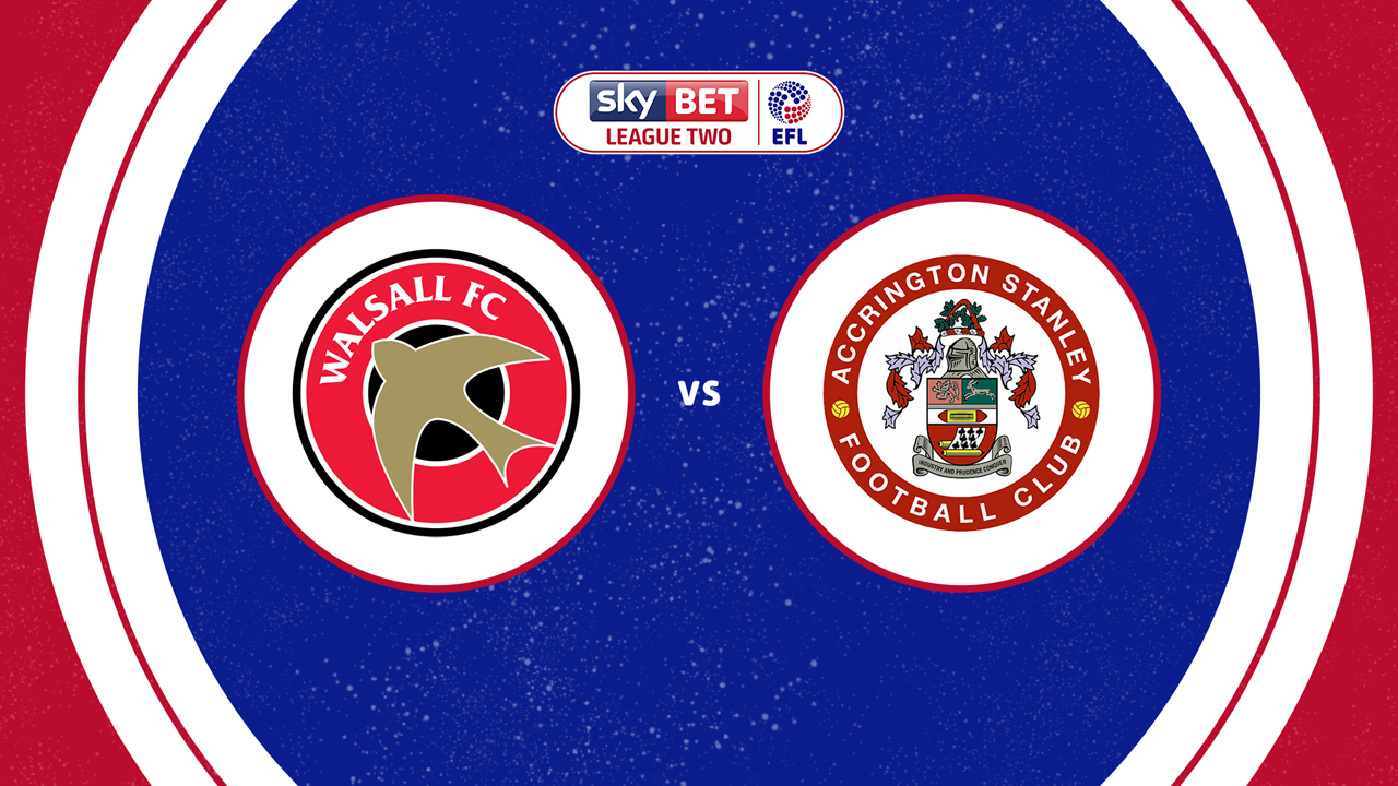 Walsall vs Accrington Stanley poster