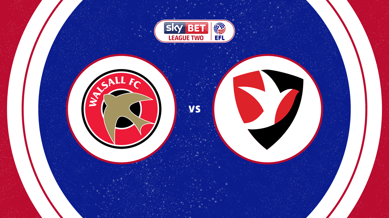 Walsall vs Cheltenham Town poster