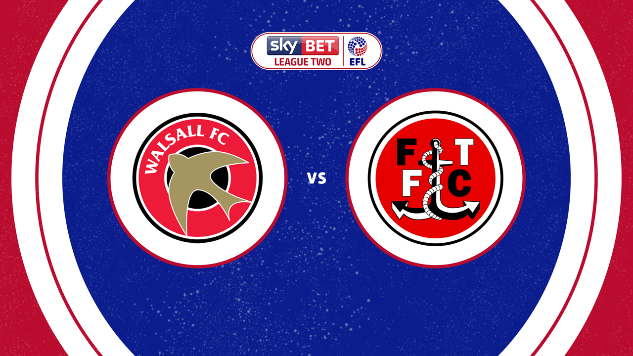 Walsall vs Fleetwood Town poster