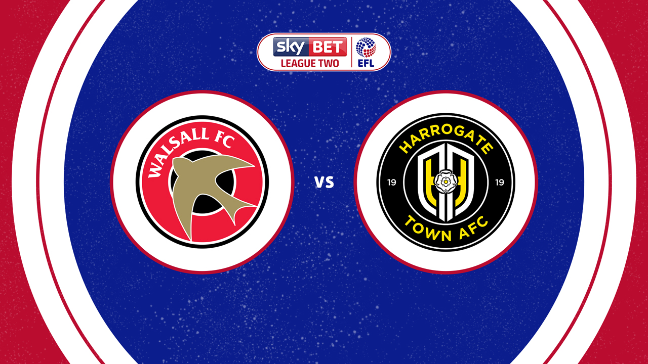Walsall vs Harrogate Town poster