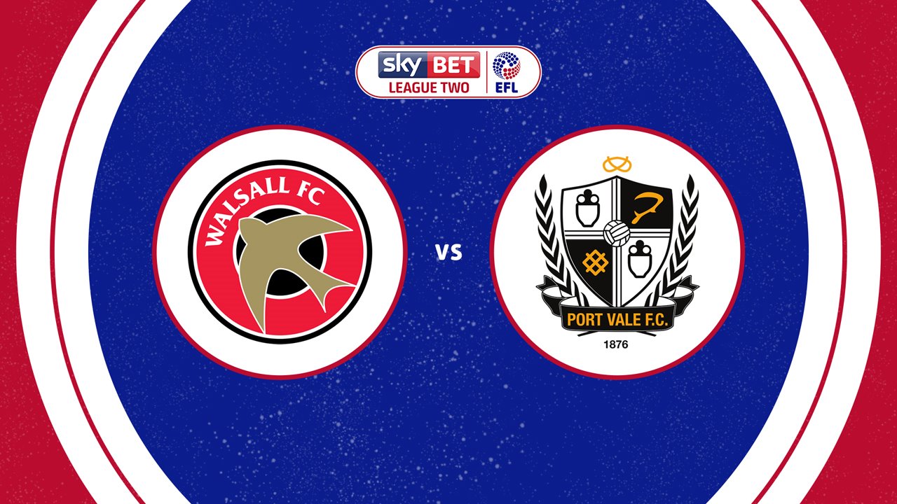 Walsall vs Port Vale poster