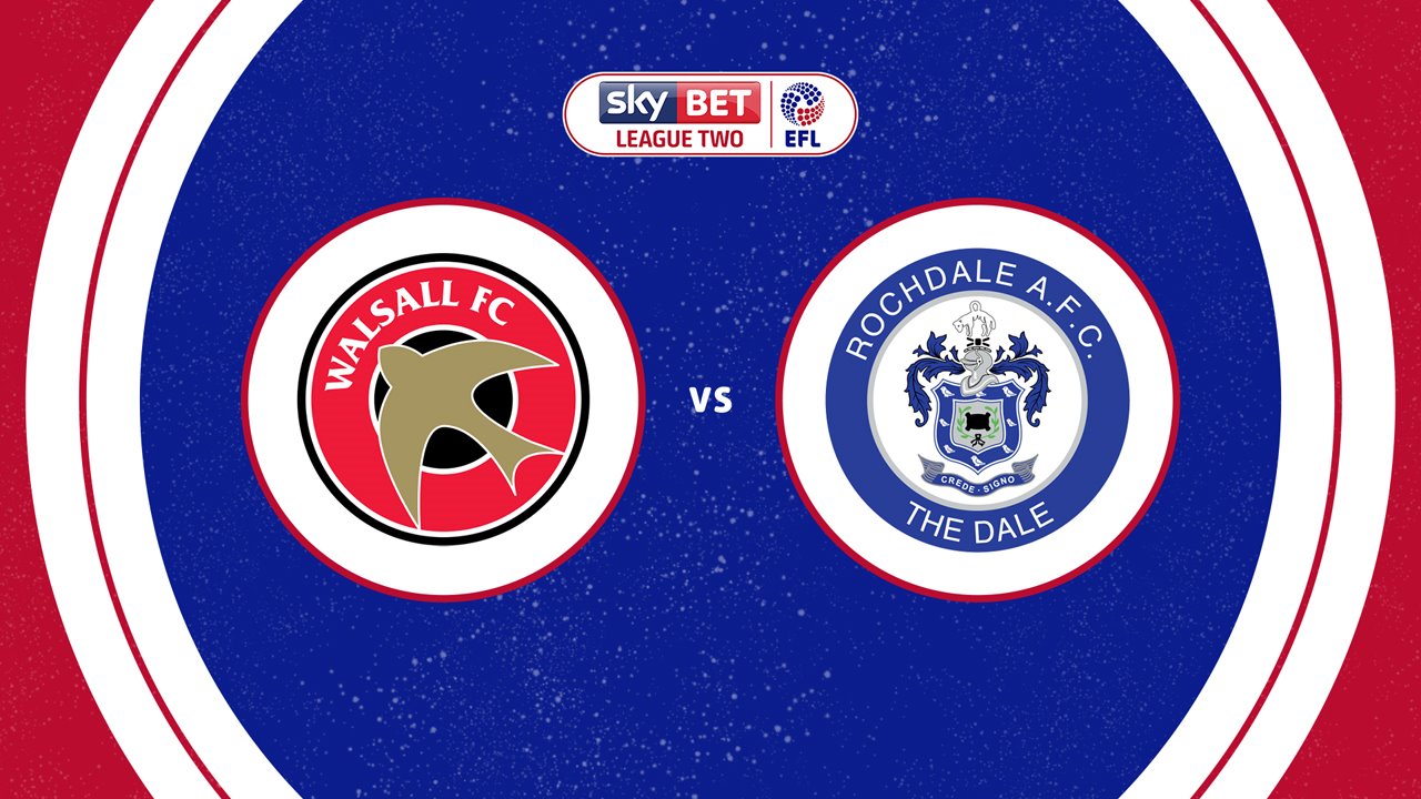 Walsall vs Rochdale poster