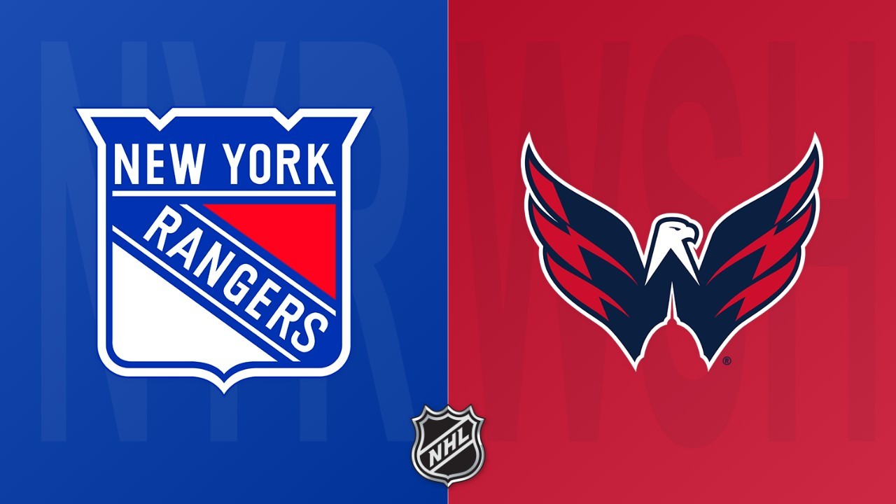 Washington Capitals vs New York Rangers poster