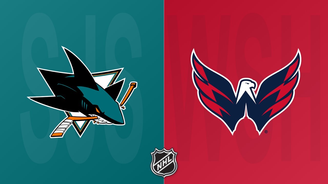 Washington Capitals vs San Jose Sharks poster