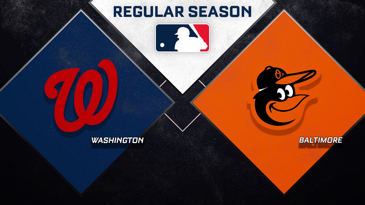 Washington Nationals vs Baltimore Orioles poster