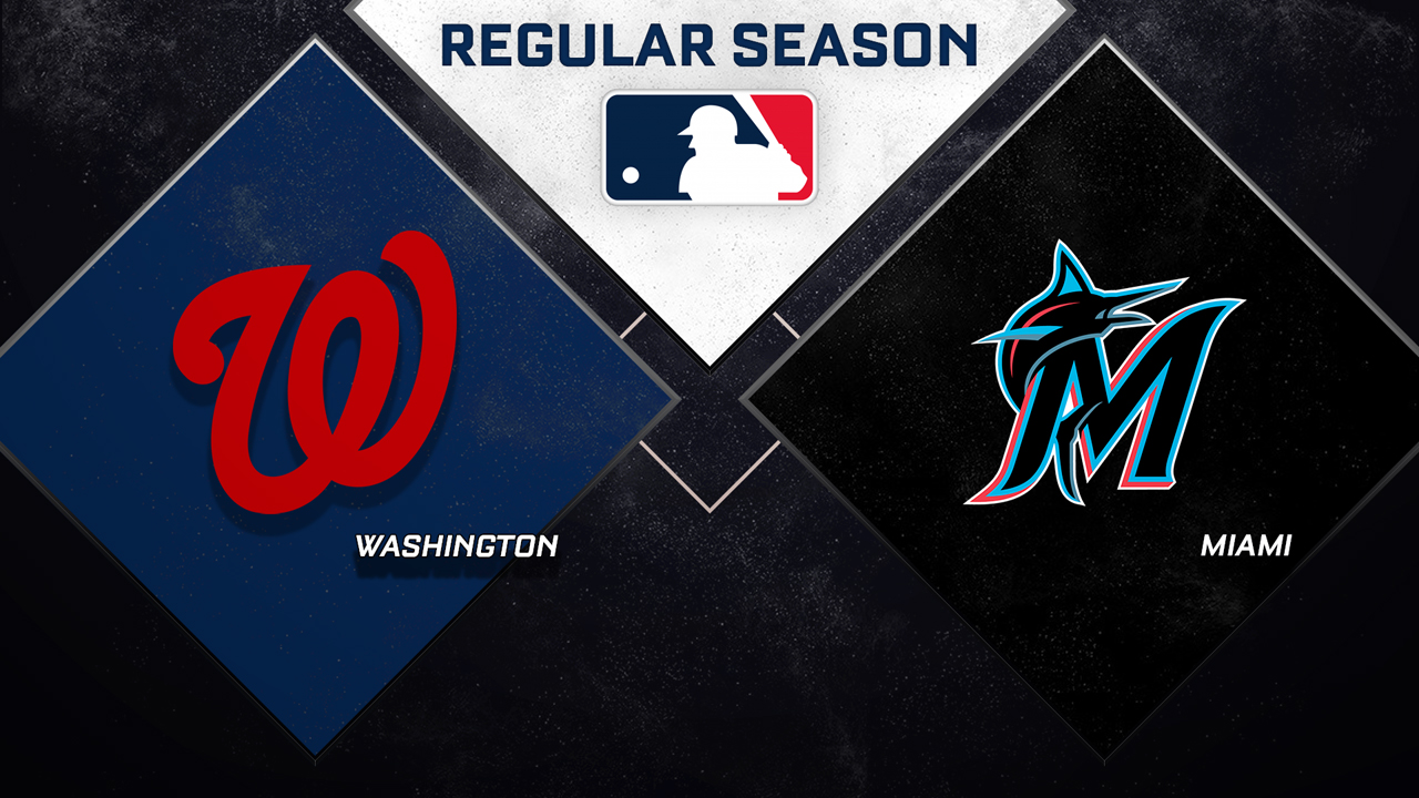 Washington Nationals vs Miami Marlins poster