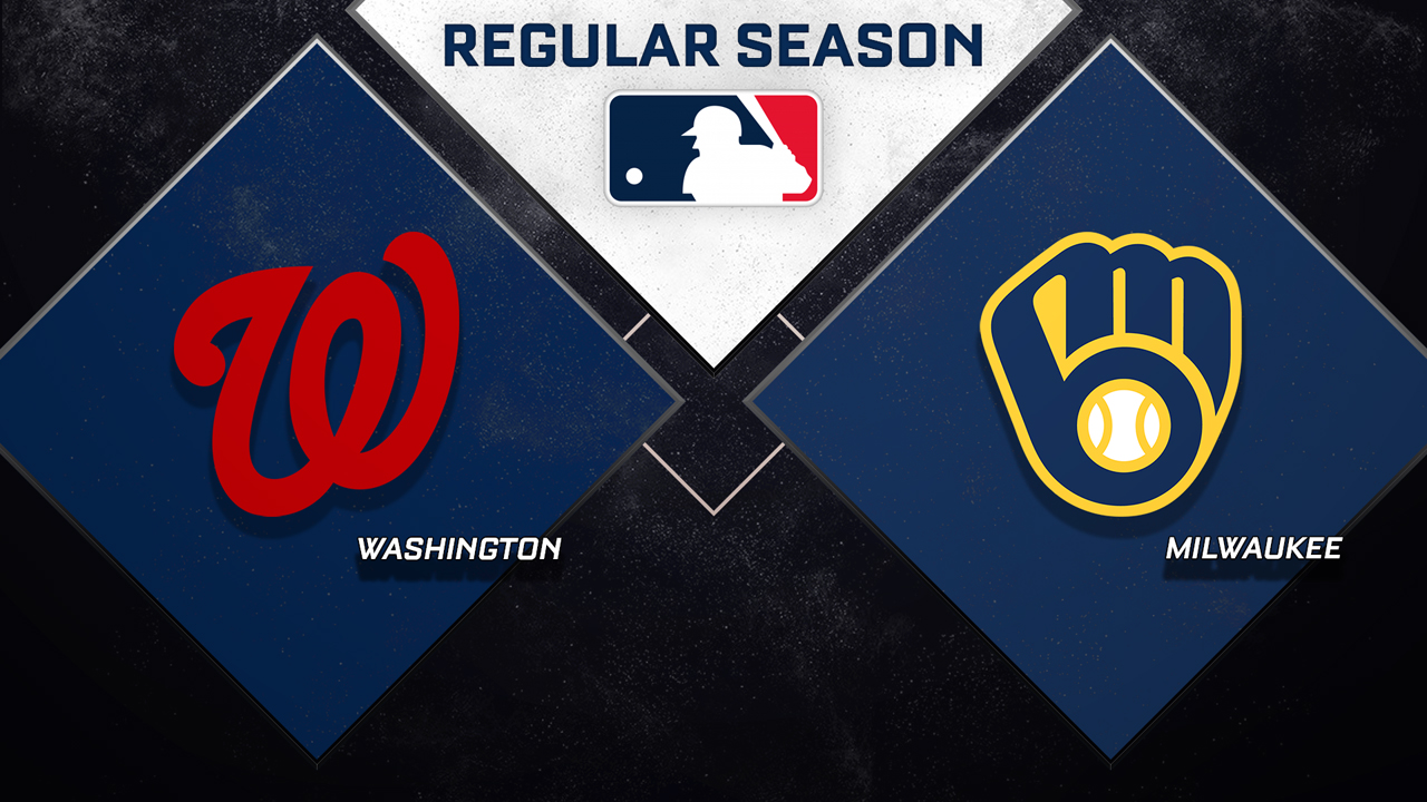Washington Nationals vs Milwaukee Brewers poster