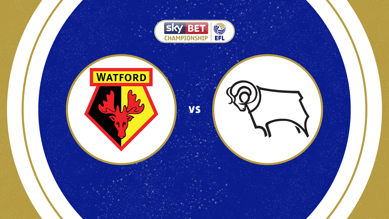 Watford vs Derby County poster