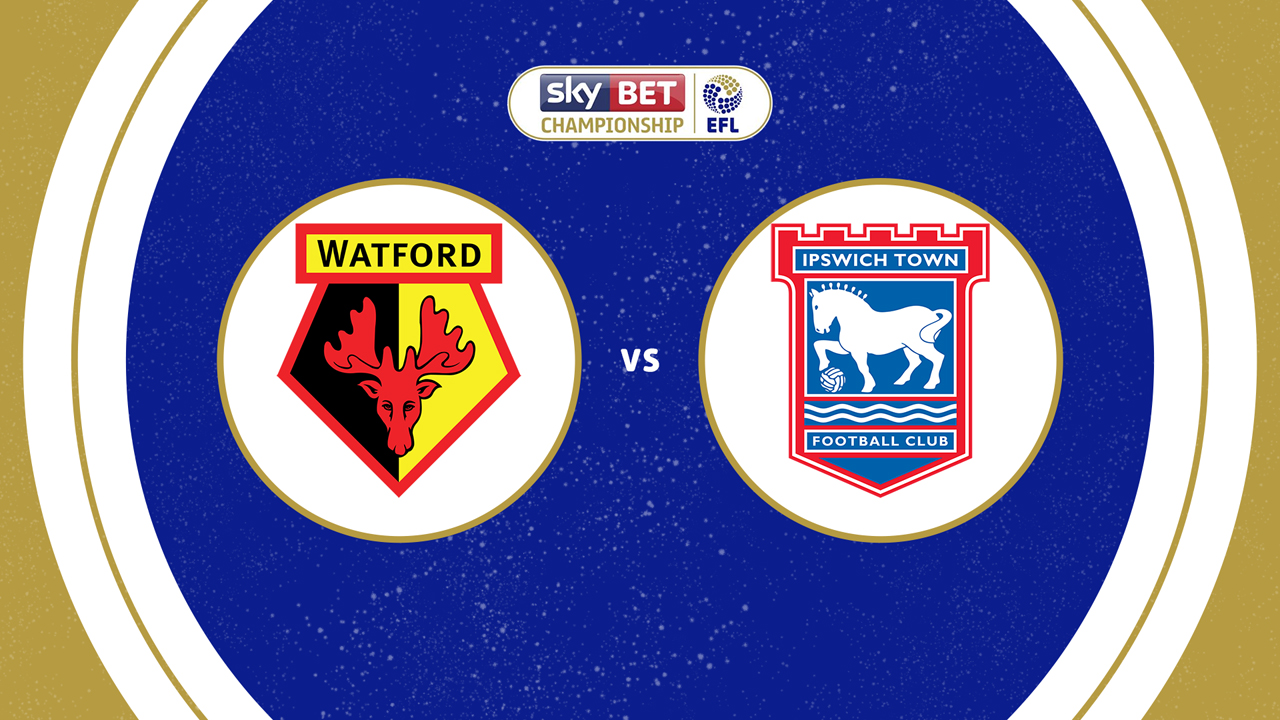 Watford vs Ipswich Town poster