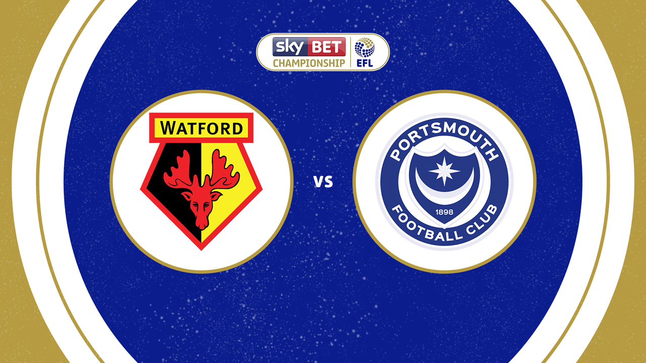 Watford vs Portsmouth poster