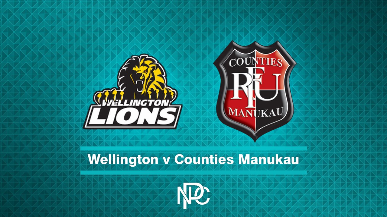 Wellington vs Counties Manukau poster