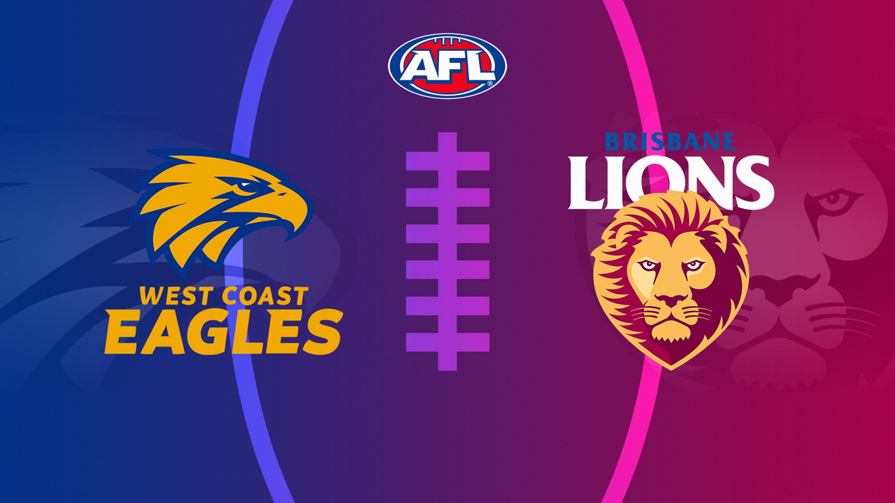 West Coast Eagles vs Brisbane Lions poster