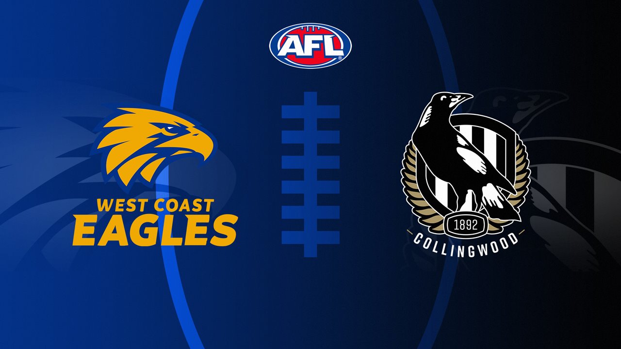 West Coast Eagles vs Collingwood Football Club poster