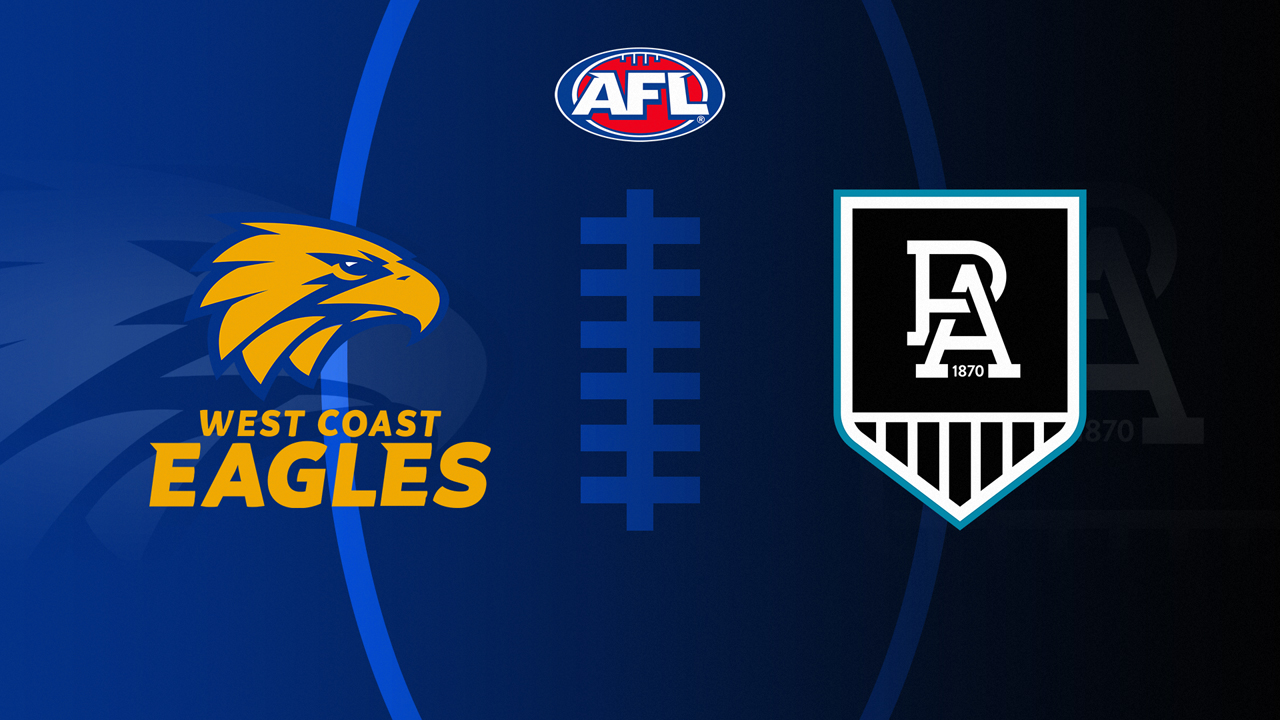 West Coast Eagles vs Port Adelaide Football Club poster
