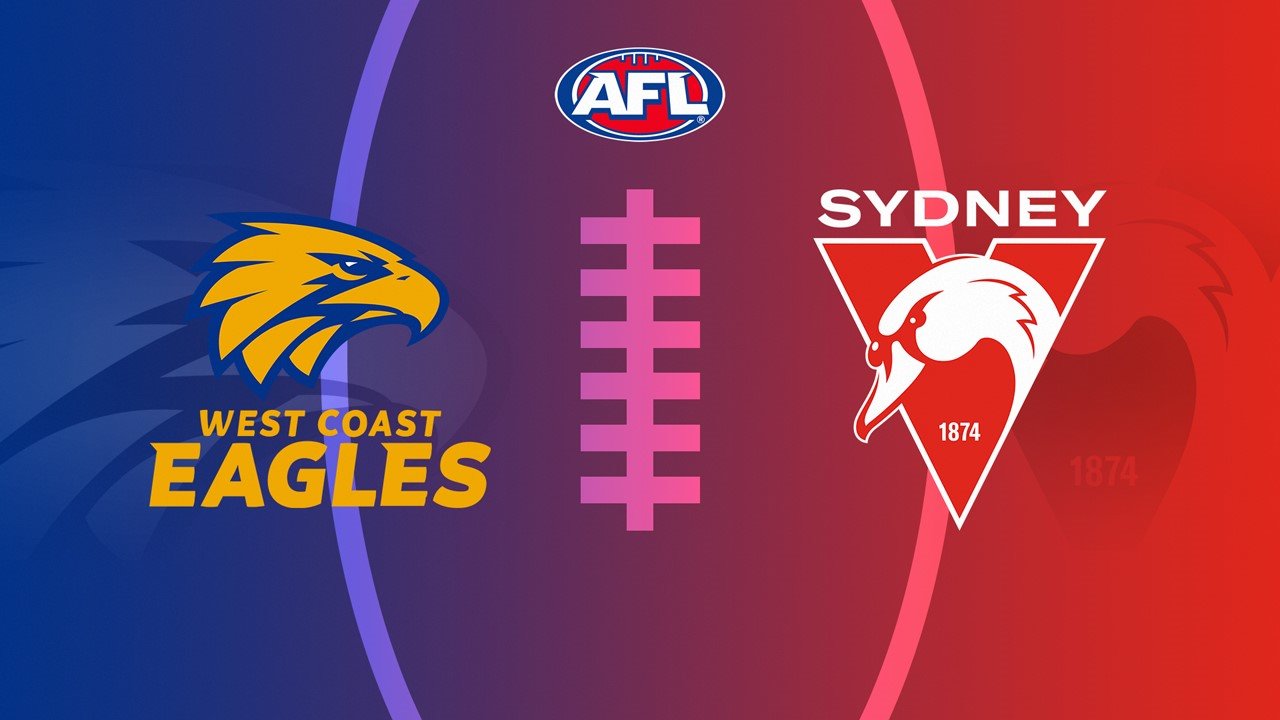 West Coast Eagles vs Sydney Swans poster