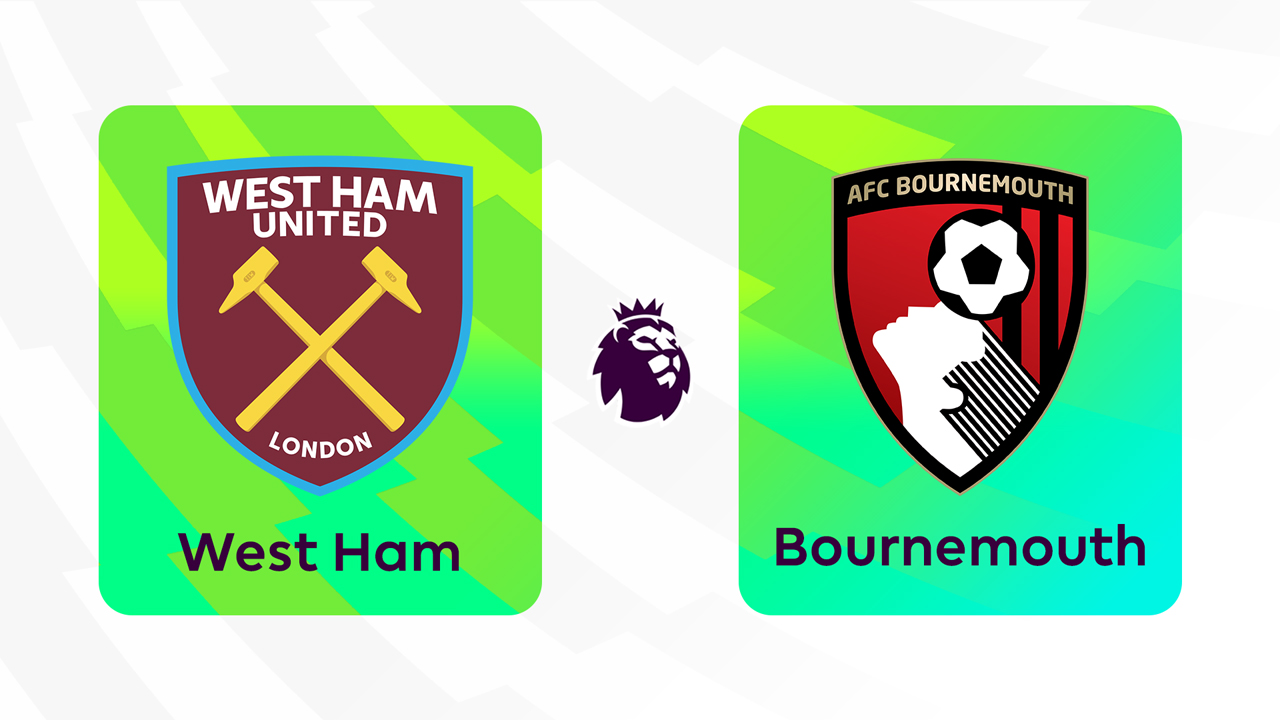 West Ham United vs Bournemouth poster