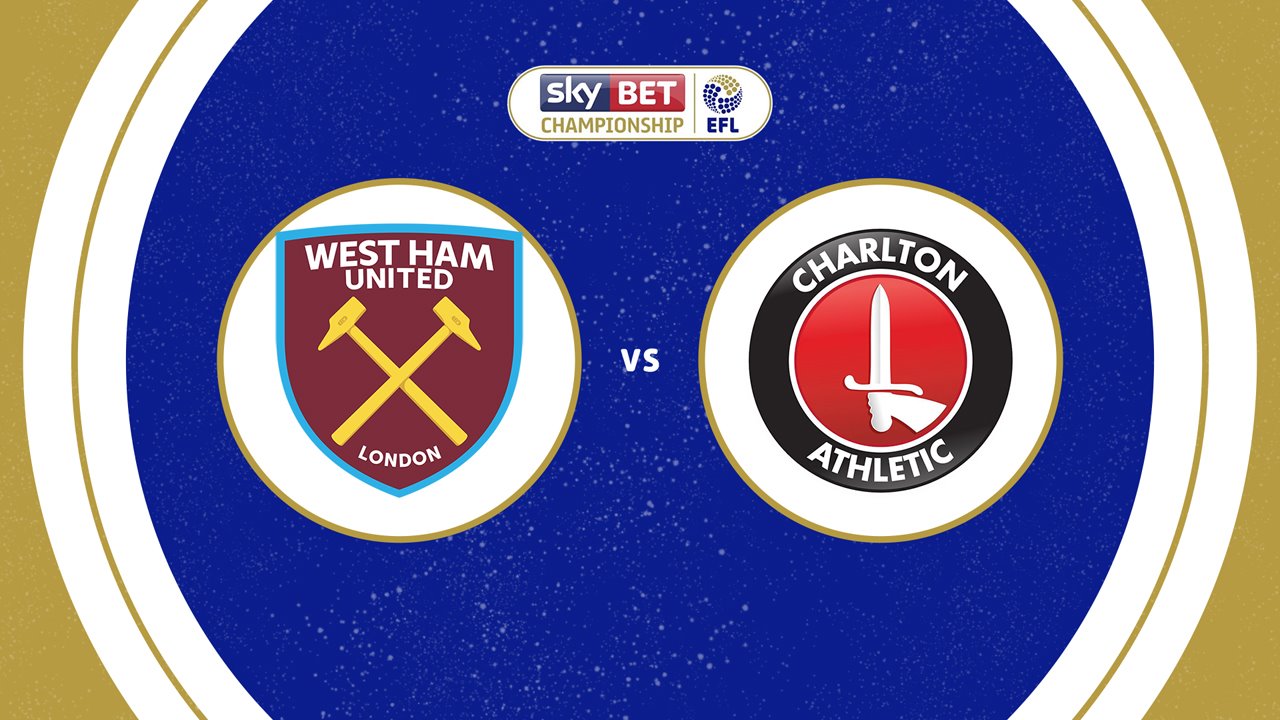 West Ham United vs Charlton Athletic poster