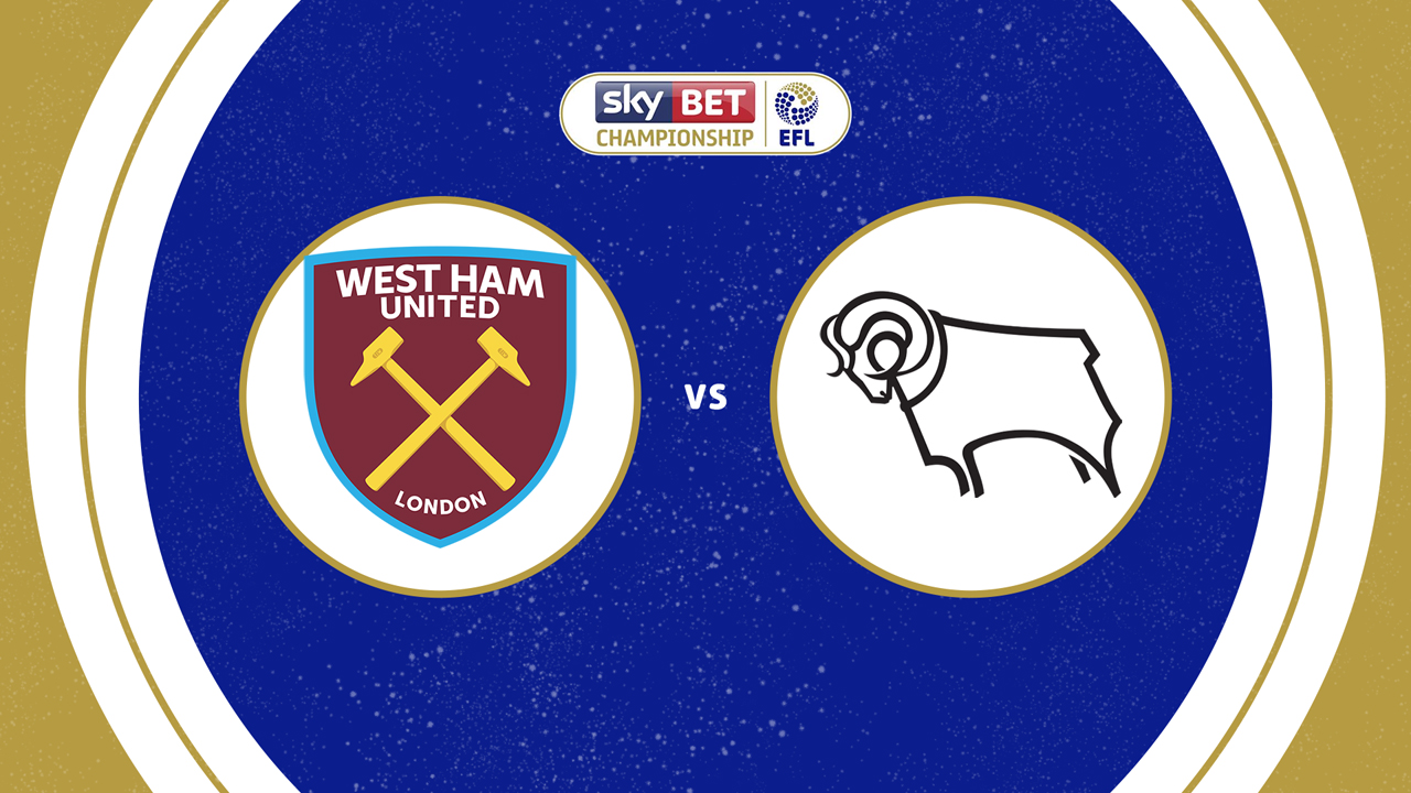 West Ham United vs Derby County poster