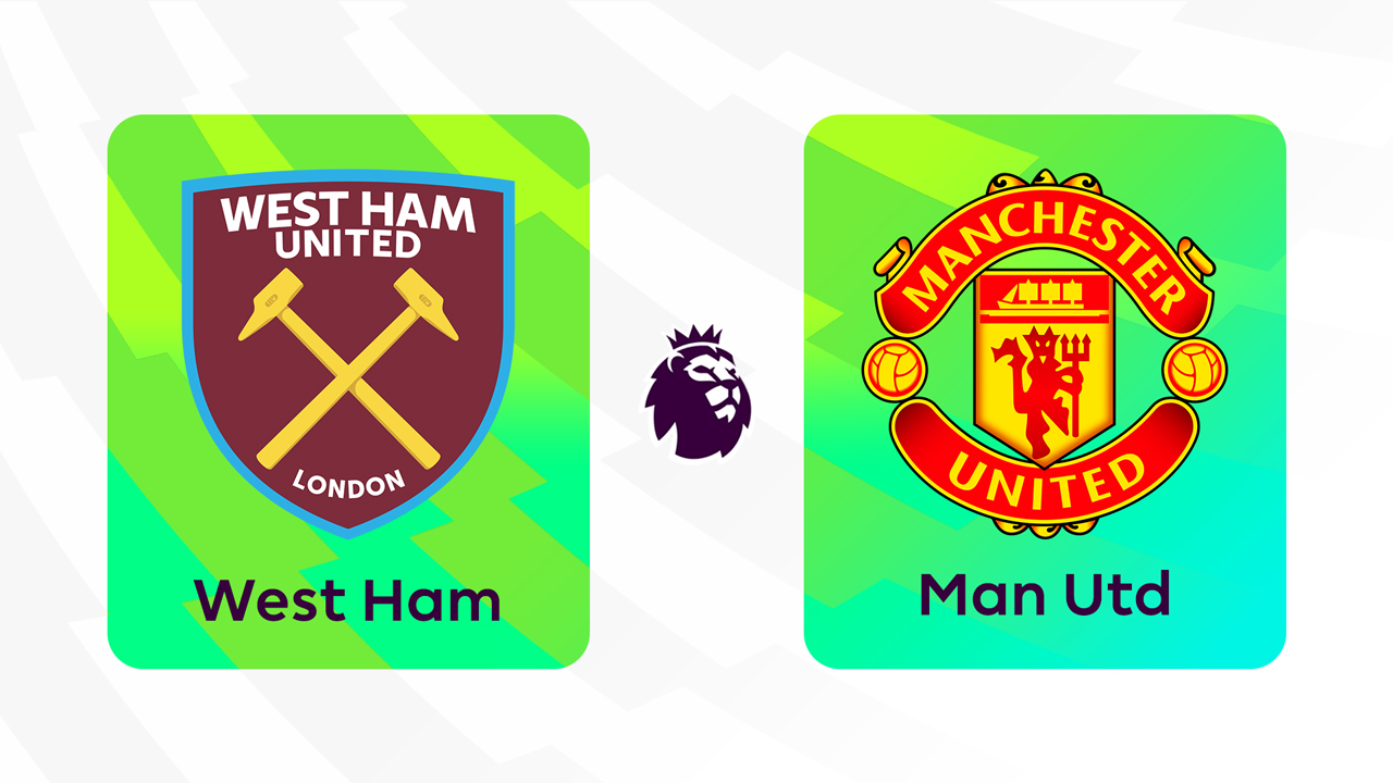 West Ham United vs Manchester United poster