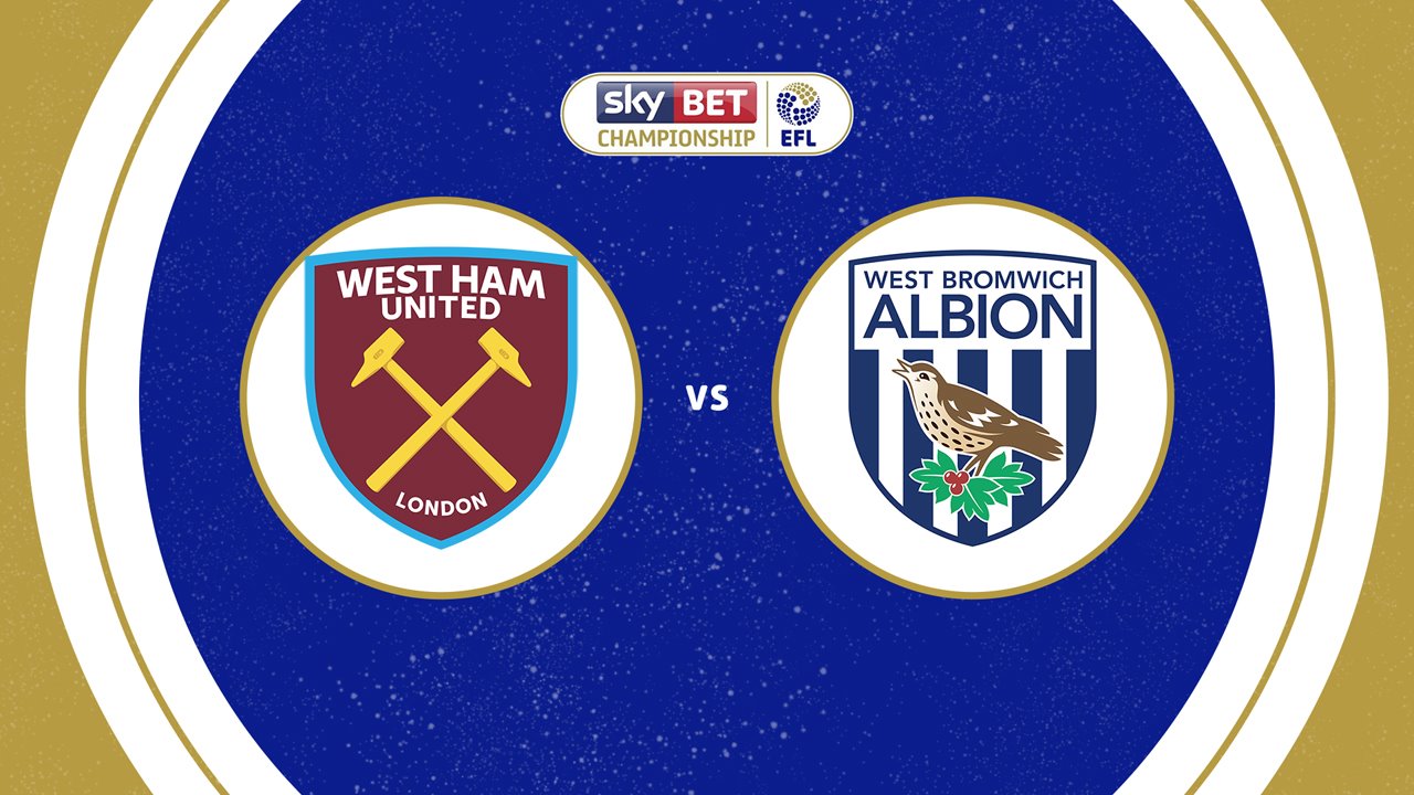 West Ham United vs West Bromwich Albion poster