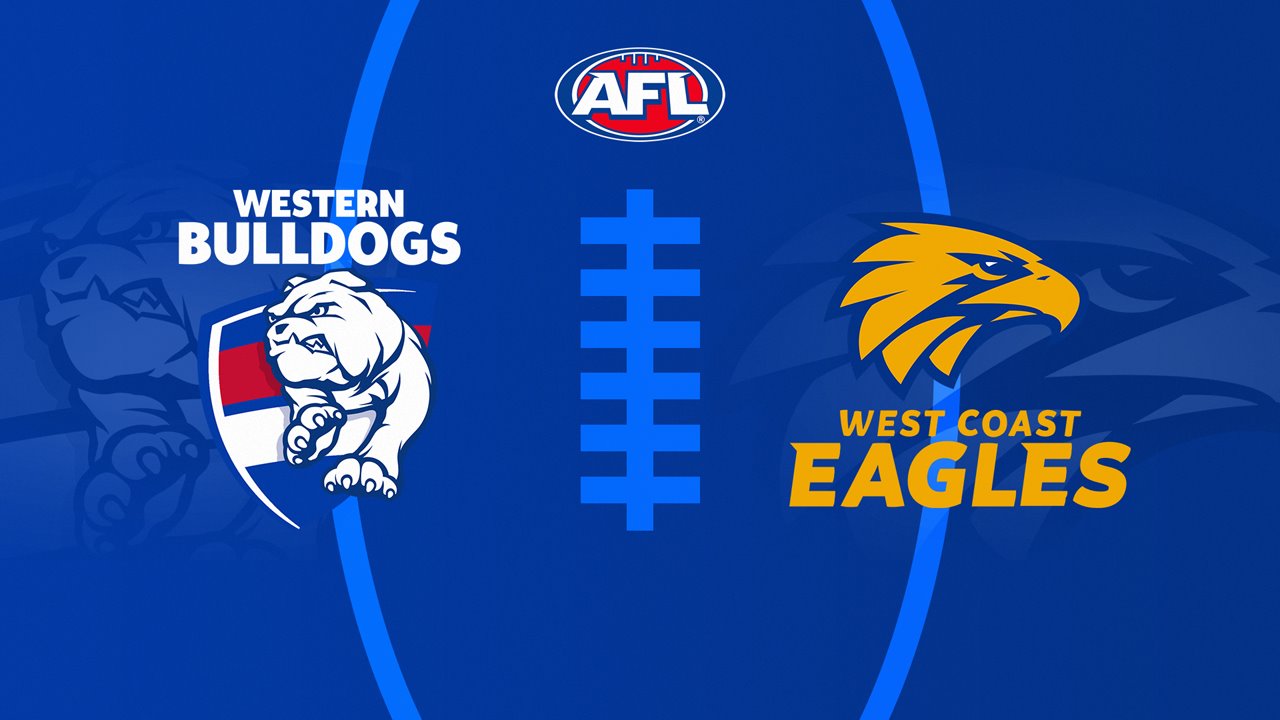 Western Bulldogs vs West Coast Eagles poster